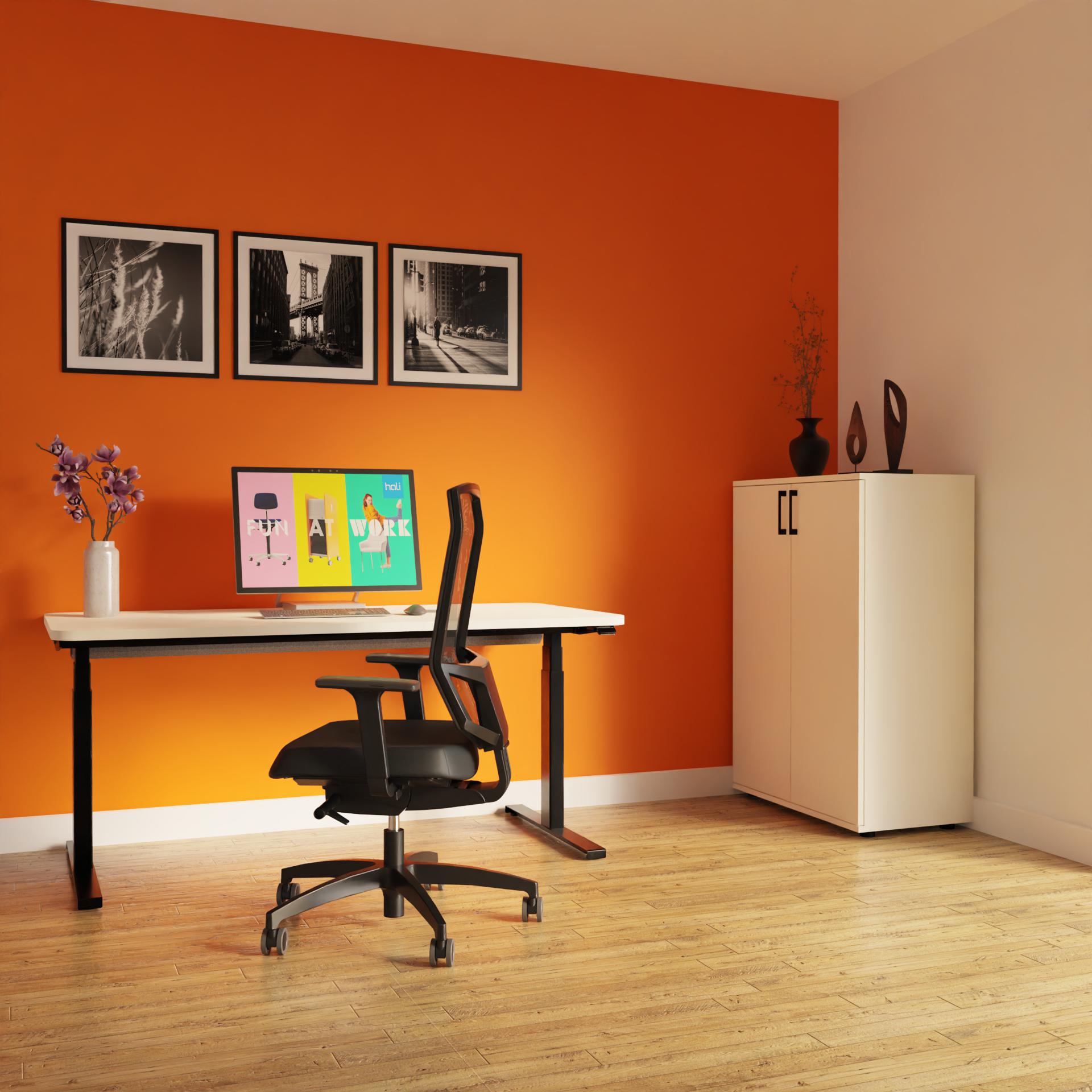 Hali Home Office Mix Drehtürenschrank und Tisch s32